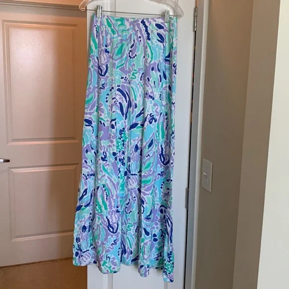 Lilly Pulitzer Skirts Euc Lilly Pulitzer Long Stretchy Cotton